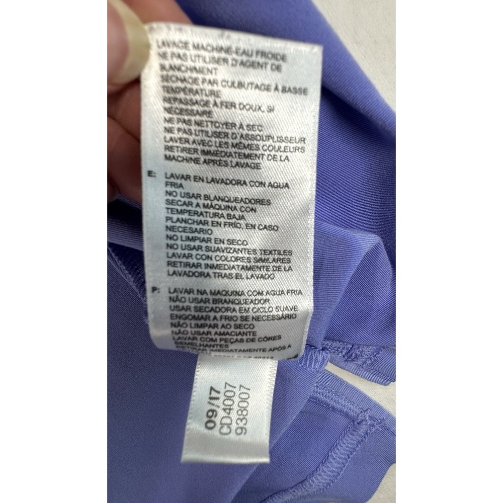 adidas Golf Women's XL Purple Short Sleeve Stretch Collared Polo Shirt - Picture 5 of 10